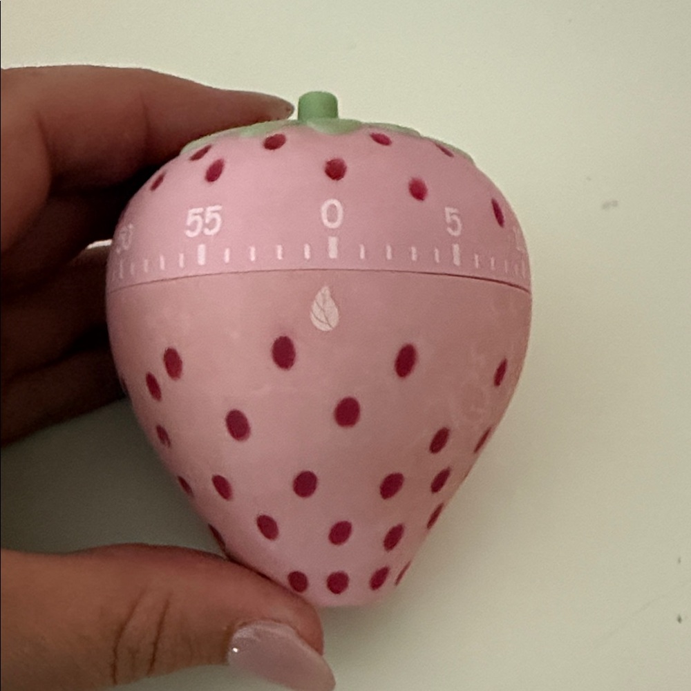 NWT Pink Strawberry Kitchen Timer